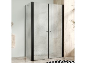BETA COMBI Black 80x80 Grape Štvorcový sprchovací kút bez vaničky