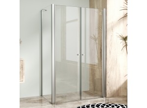 BETA COMBI Chróm 100x100 Clear Štvorcový sprchovací kút bez vaničky