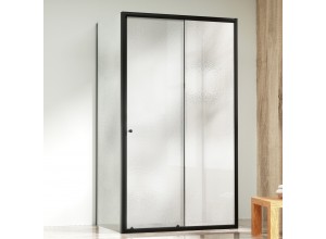 NICOL COMBI II Black 80x100x80 Grape  Sprchovací kút s posuvnými dverami