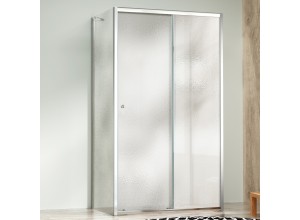 NICOL COMBI II Chróm 100x100x100 Grape Sprchovací kút s posuvnými dverami