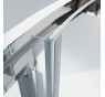 POINT AS LOR 100x80 Clear Pravý Asymetrický sprchovací kút s akrylátovou vaničkou